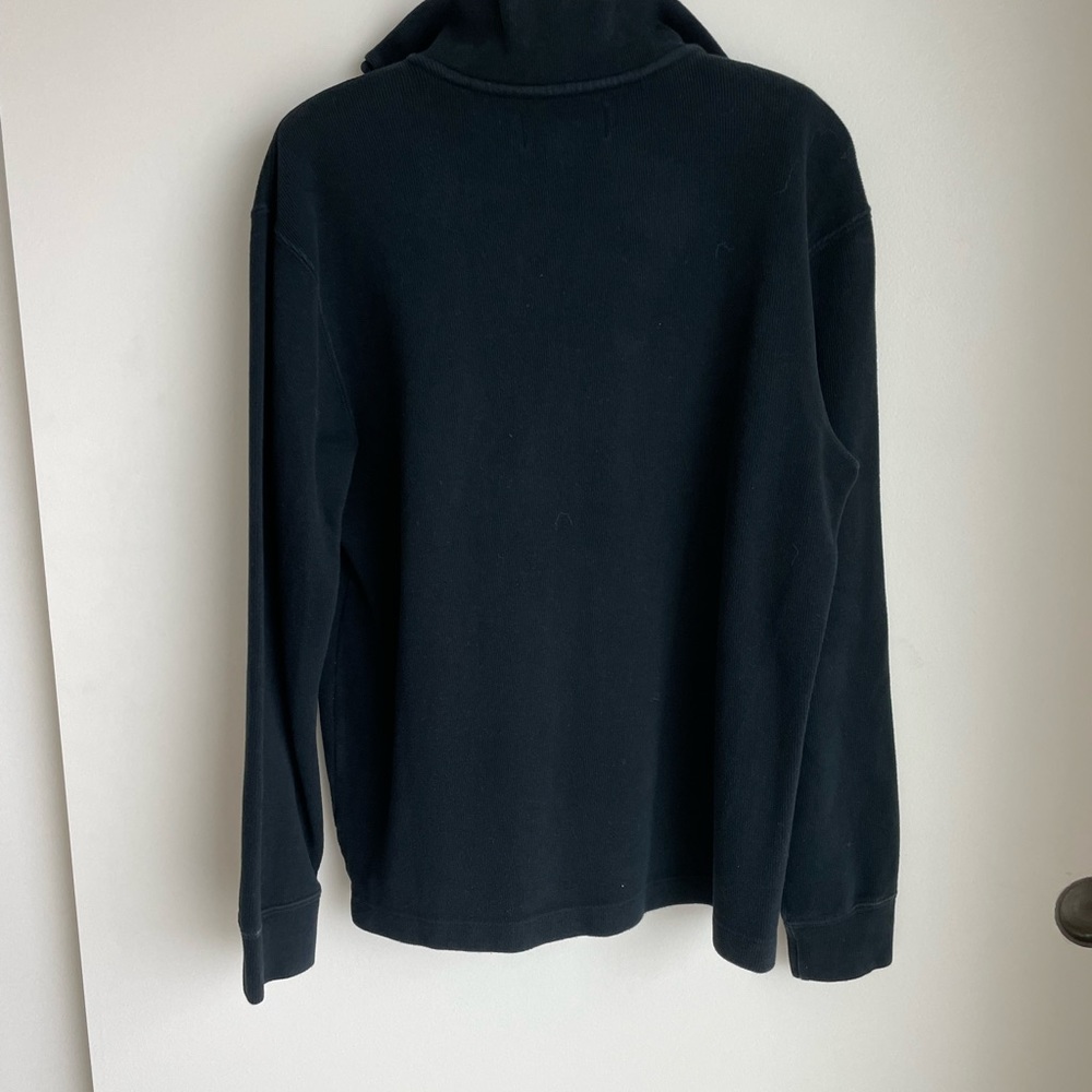 POLO Ralph Lauren pullover. Mens size S. 3/4 zip Black - Picture 7 of 7